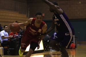 Czar Robotham (Bishop Gorman) drives to the basket during the second week of action at the Desert Reign ProCity League over the summer.